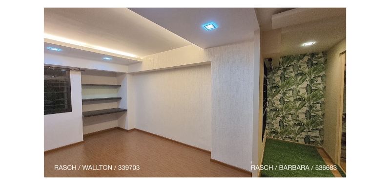 With HONPO, you also can design your room with different wallpaper.